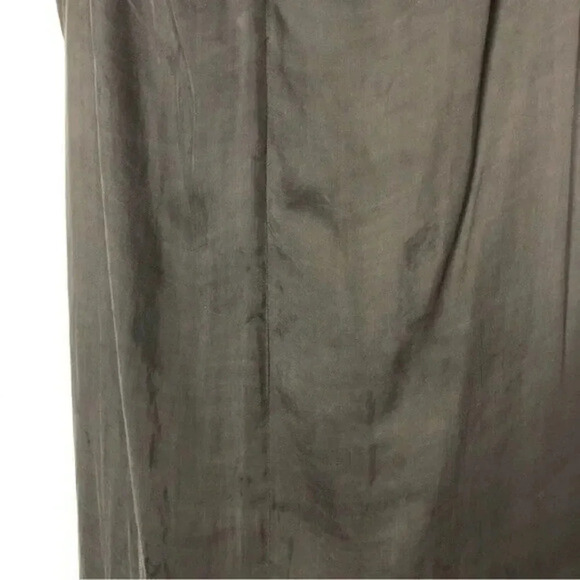 AllSaints Cancity Epiphany Dark Brown Satin Japanese Cloth Halter Midi Dress 0 - Picture 5 of 6